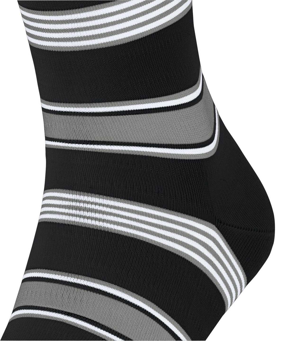 Men Falke Marina Stripe Socks Socks Black | QVZEYI246