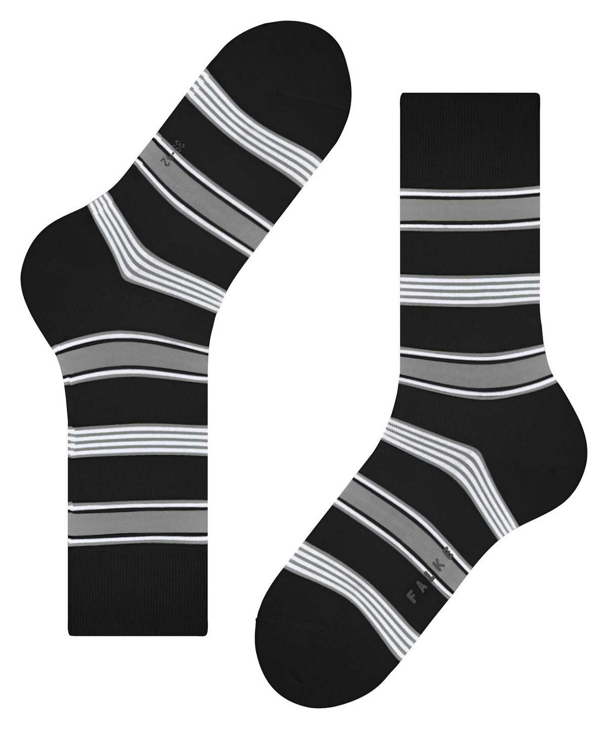 Men Falke Marina Stripe Socks Socks Black | QVZEYI246