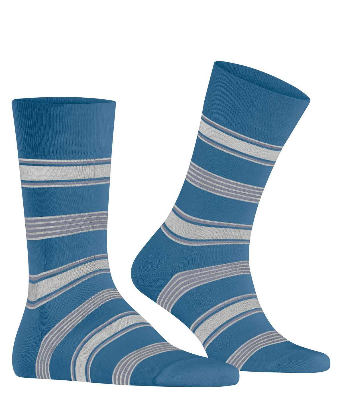 Men Falke Marina Stripe Socks Socks Blue | XVUQJM358