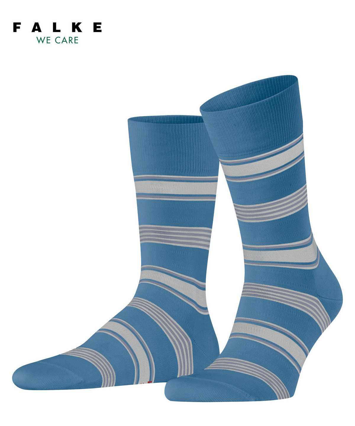 Men Falke Marina Stripe Socks Socks Blue | XVUQJM358