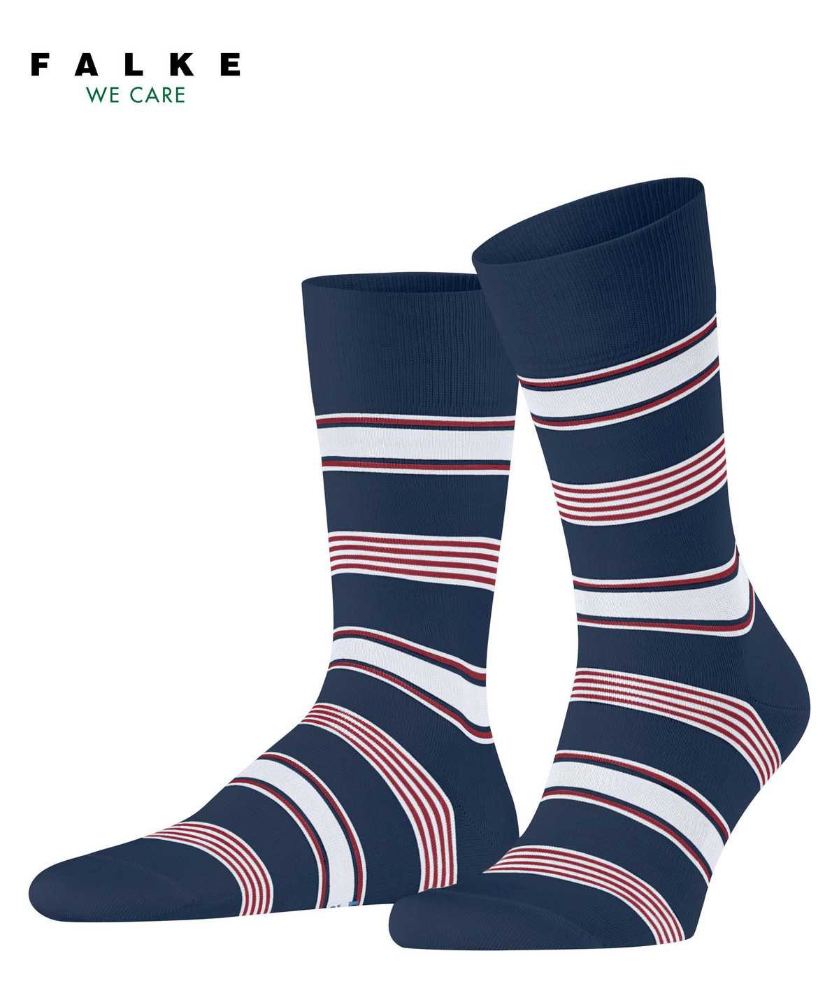 Men Falke Marina Stripe Socks Socks Blue | QEBTOS092