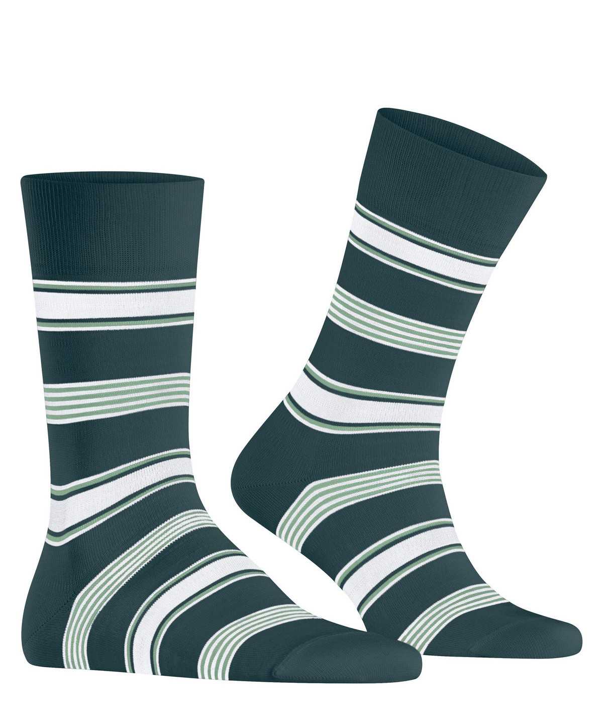 Men Falke Marina Stripe Socks Socks Green | FEKODI653