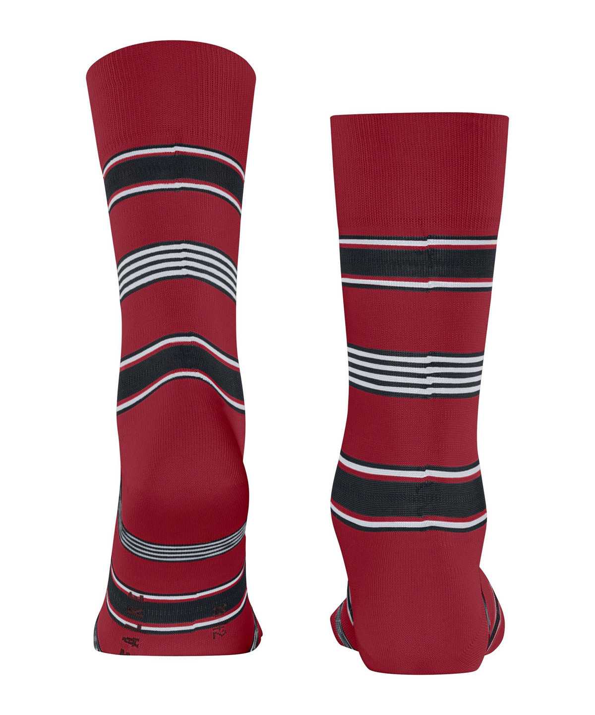 Men Falke Marina Stripe Socks Socks Red | QLRSOU682