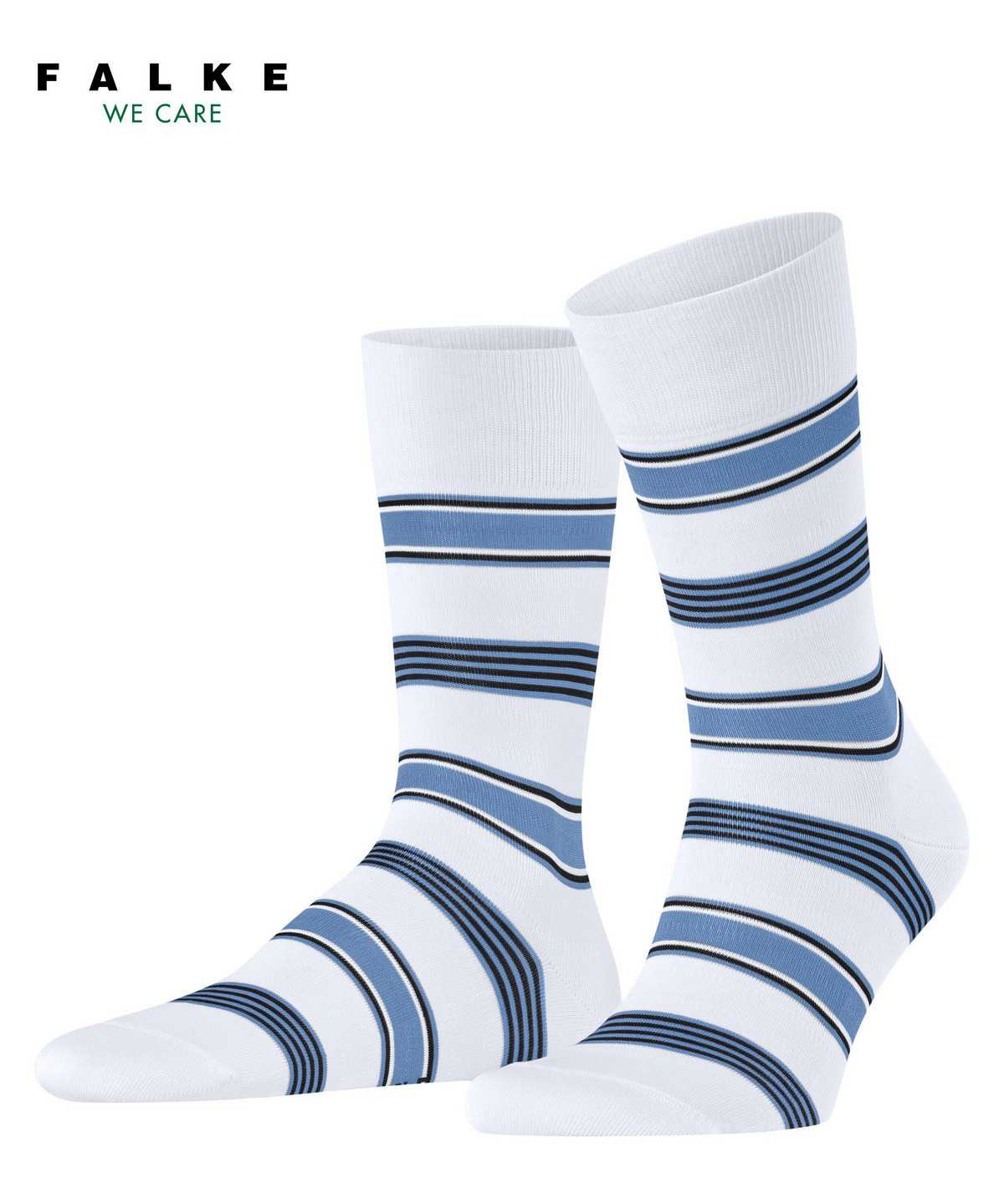 Men Falke Marina Stripe Socks Socks White | GIORYM498