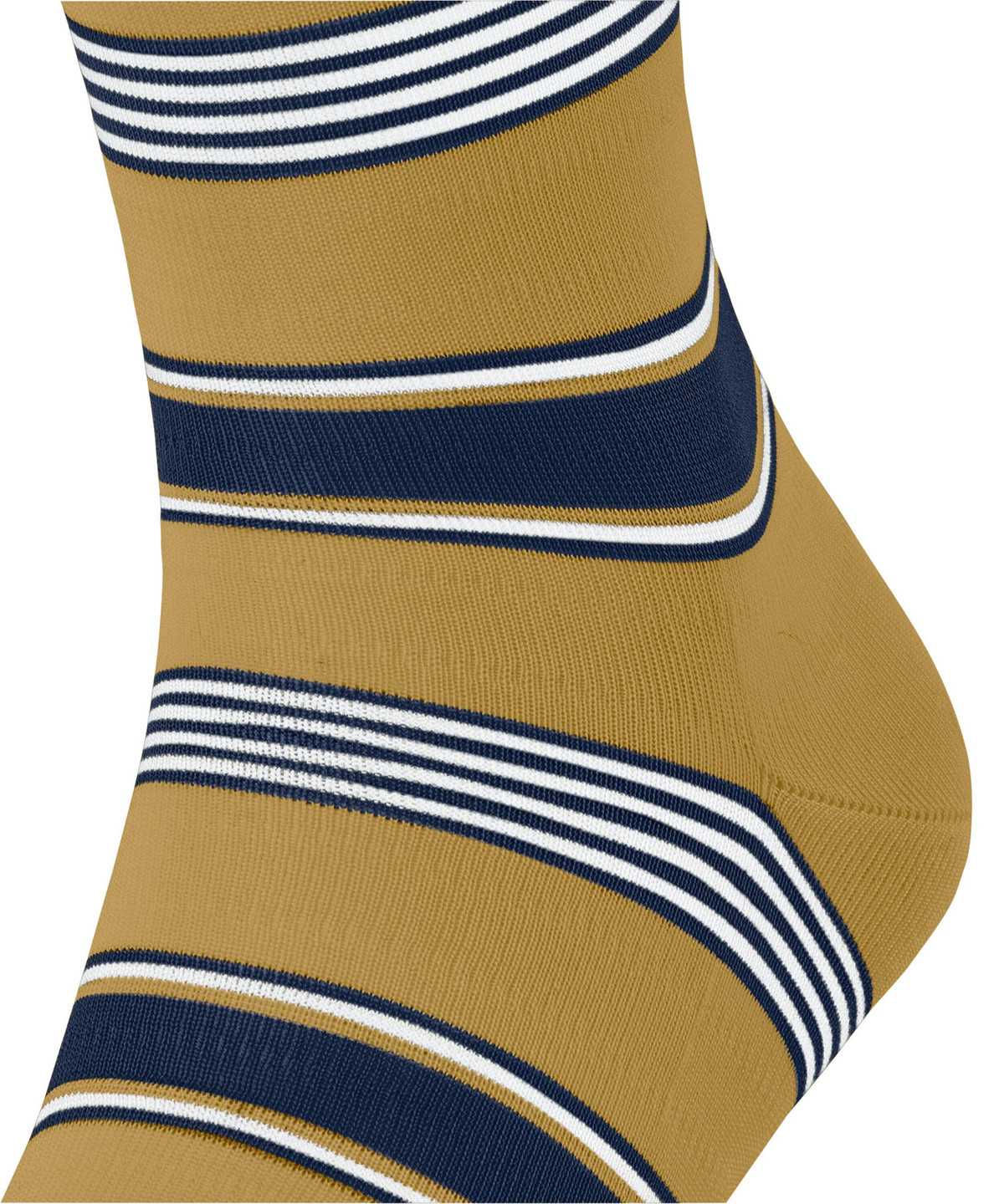 Men Falke Marina Stripe Socks Socks Yellow | TBXMGD056