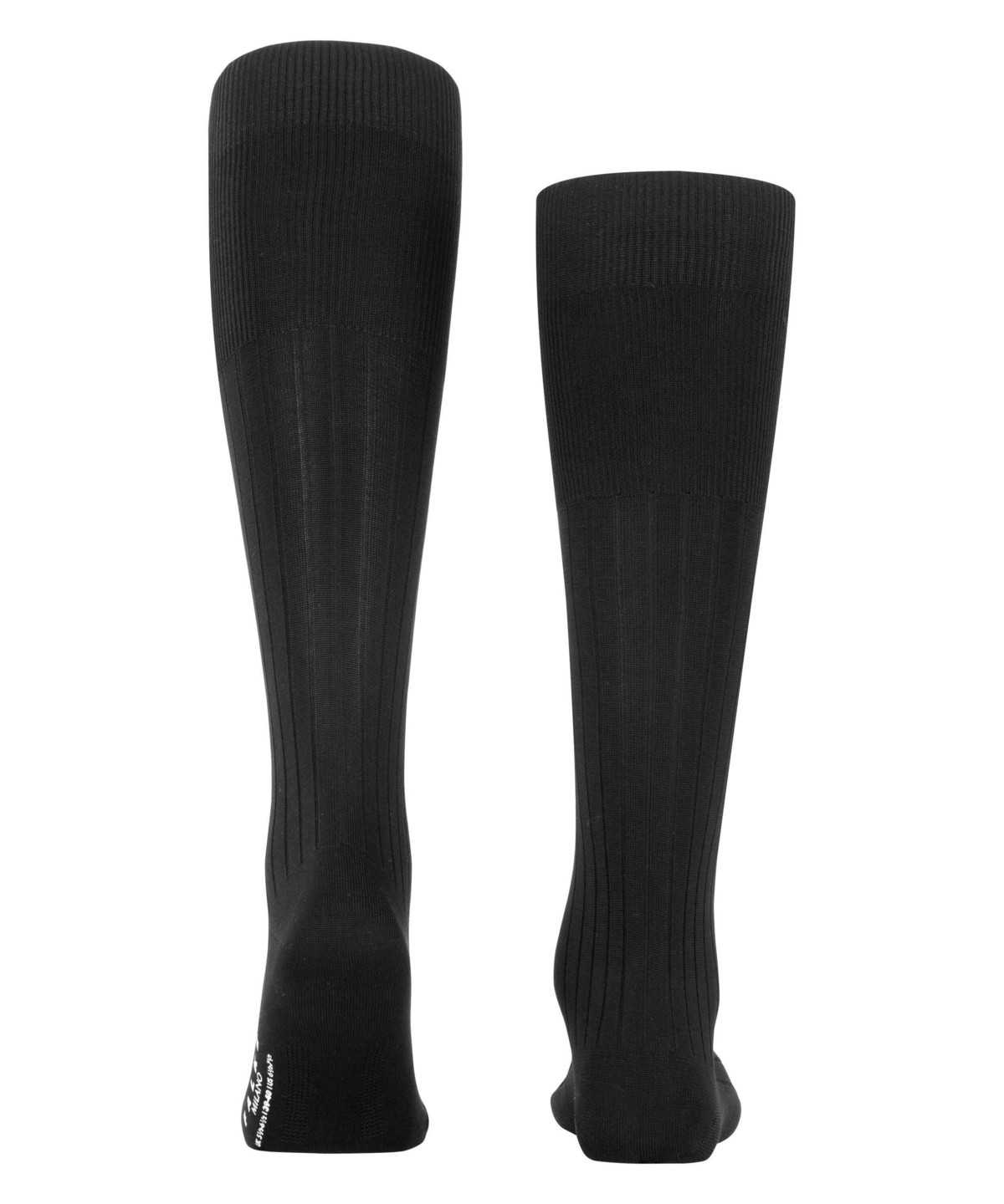 Men Falke Milano Knee-high Socks Socks Black | PGZNUF031