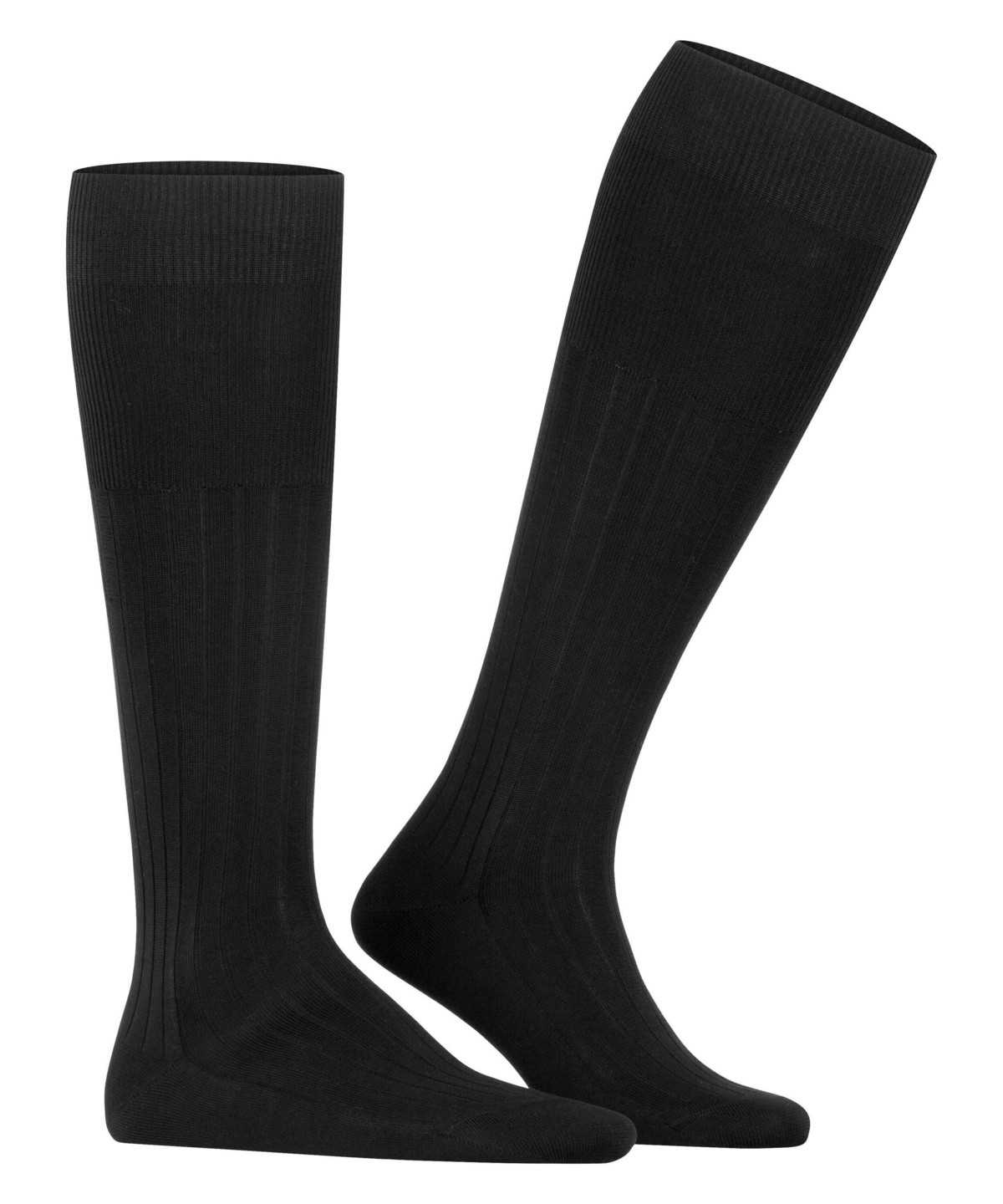 Men Falke Milano Knee-high Socks Socks Black | PGZNUF031