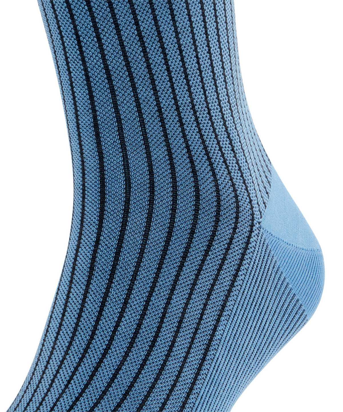 Men Falke Oxford Stripe Knee-high Socks Socks Blue | ZKITFL653