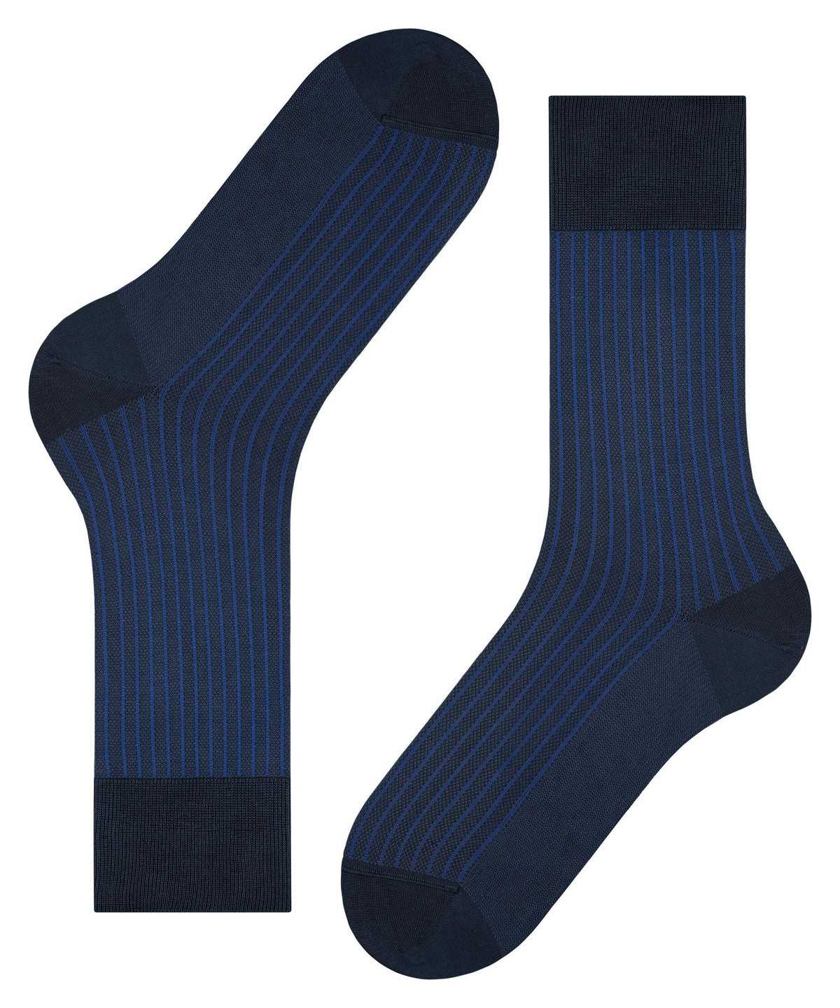 Men Falke Oxford Stripe Socks Socks Blue | GSTALE084