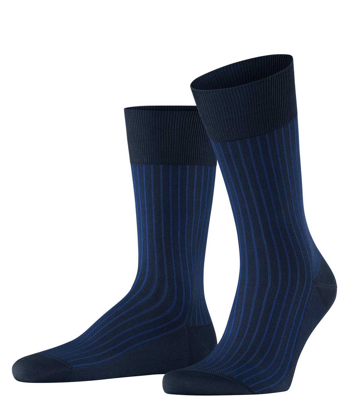 Men Falke Oxford Stripe Socks Socks Blue | GSTALE084