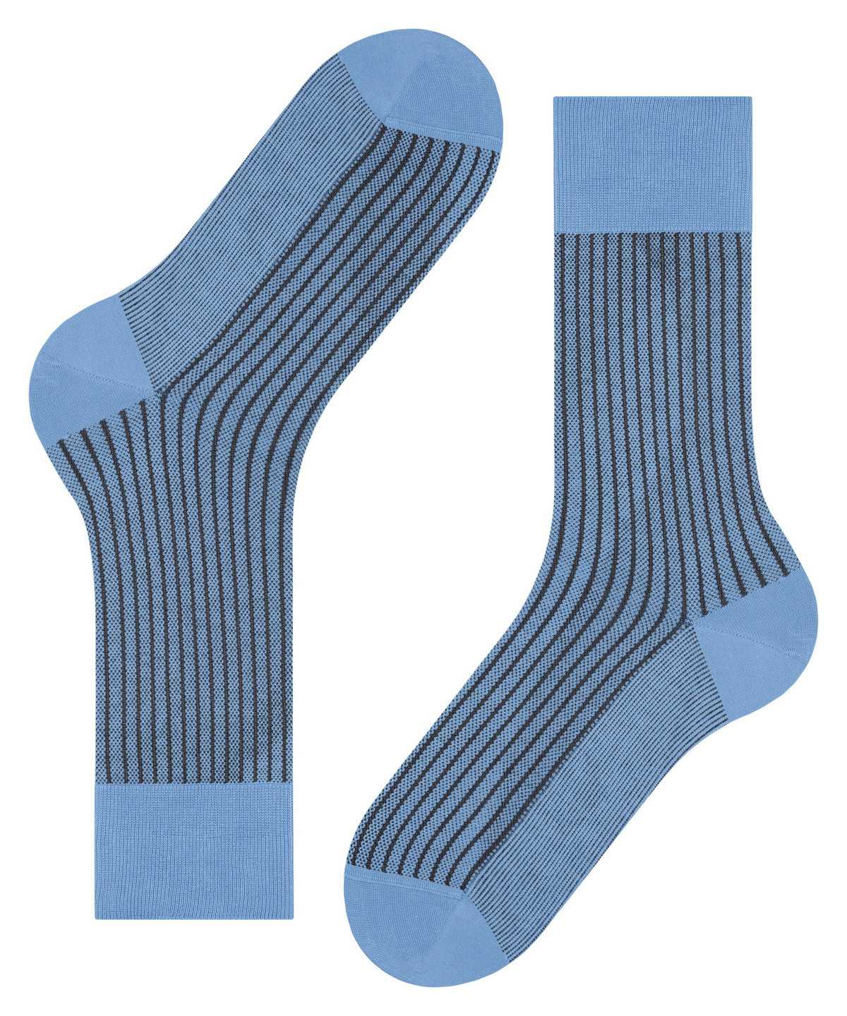 Men Falke Oxford Stripe Socks Socks Blue | BENFMG360