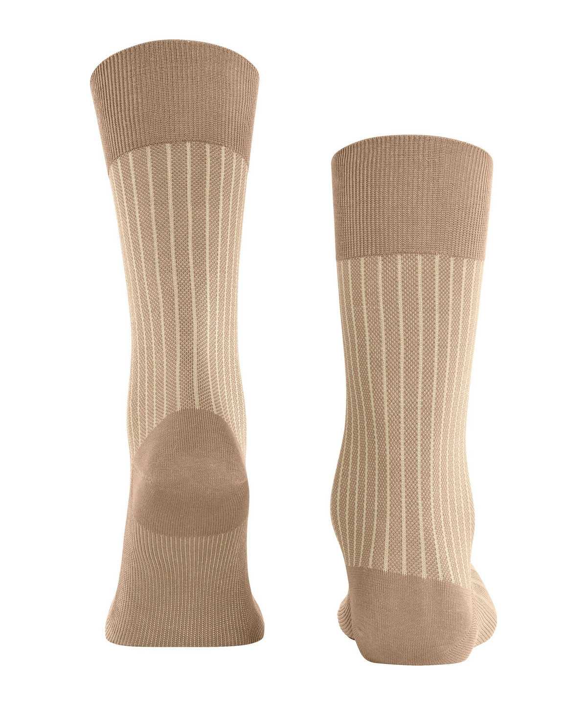 Men Falke Oxford Stripe Socks Socks Brown | OQGCFZ692