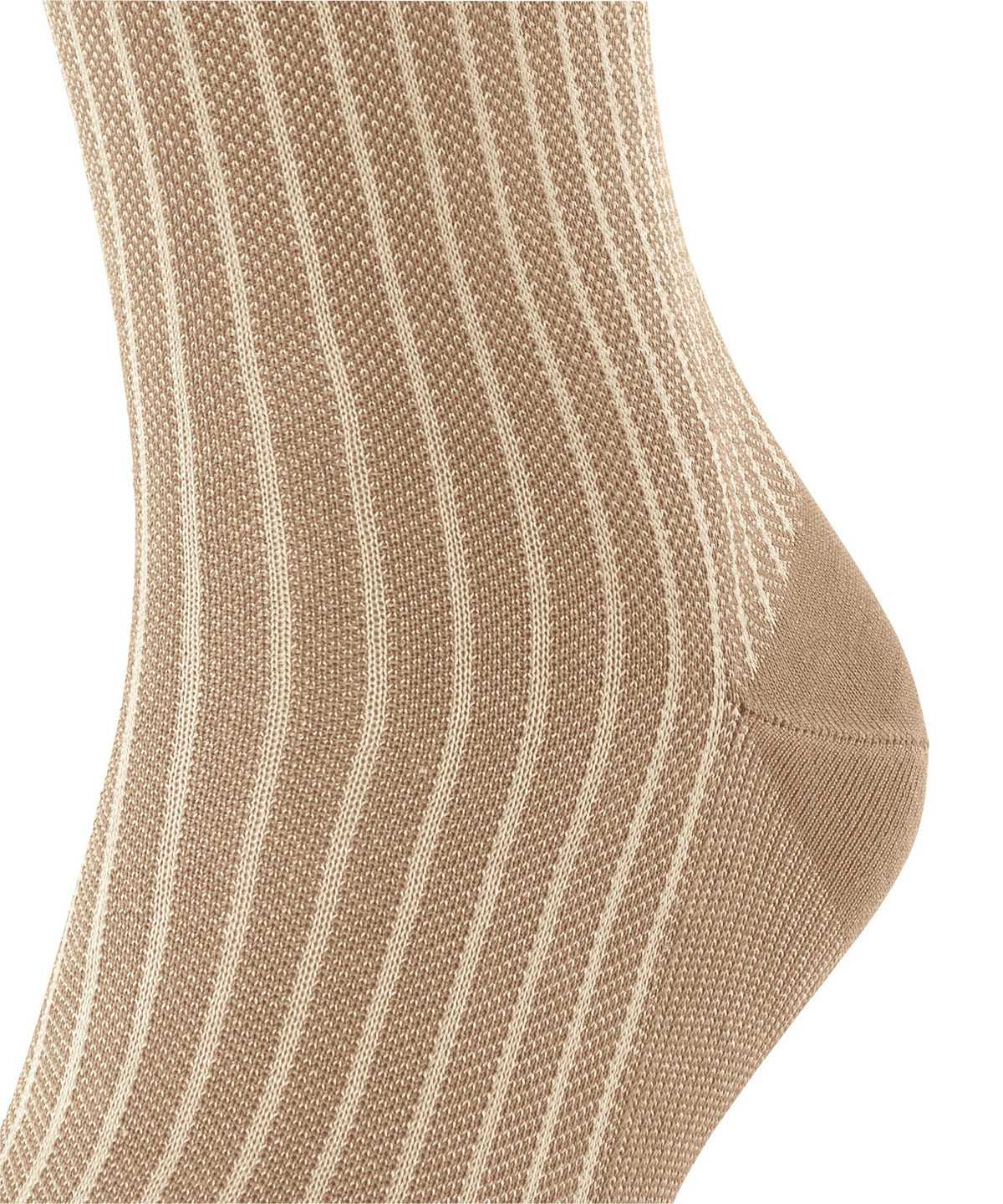 Men Falke Oxford Stripe Socks Socks Brown | OQGCFZ692