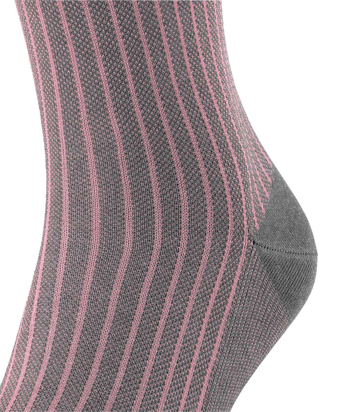 Men Falke Oxford Stripe Socks Socks Grey | UKQCHL082