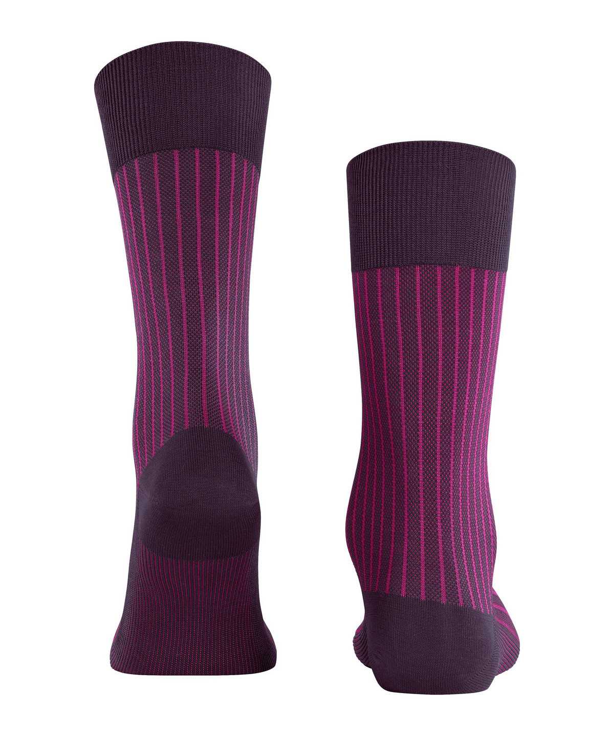 Men Falke Oxford Stripe Socks Socks Purple | IEMBUW308