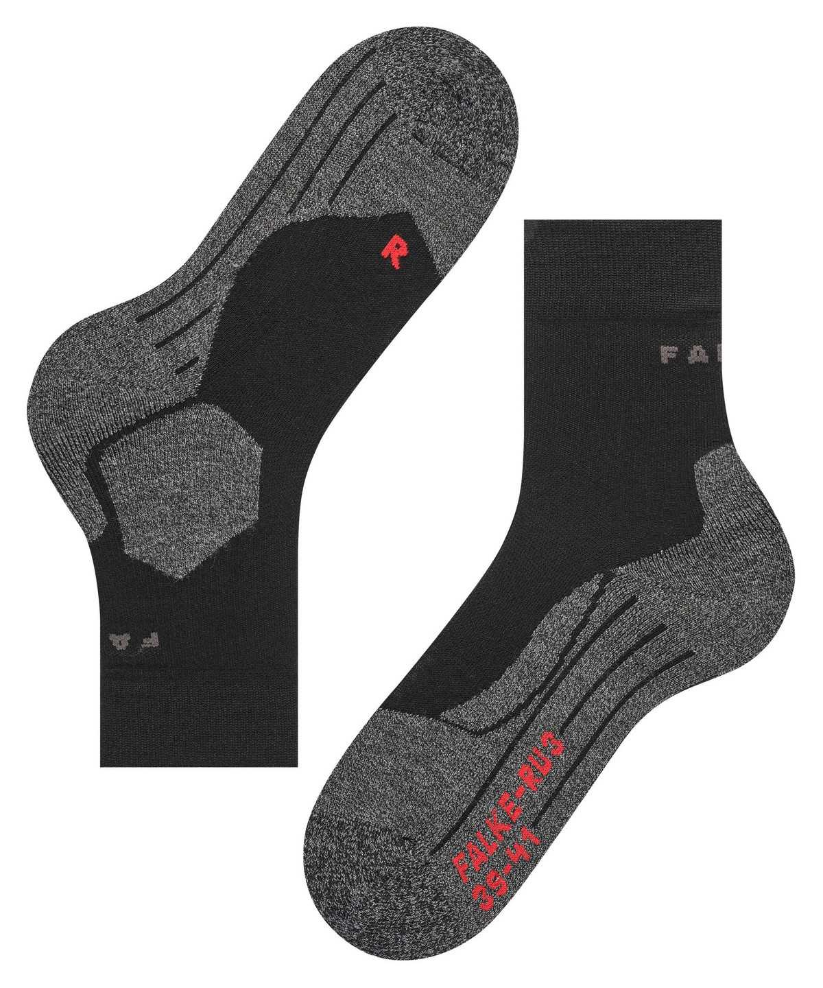 Men Falke RU3 Comfort Running Socks Socks Black | CEXTFN134