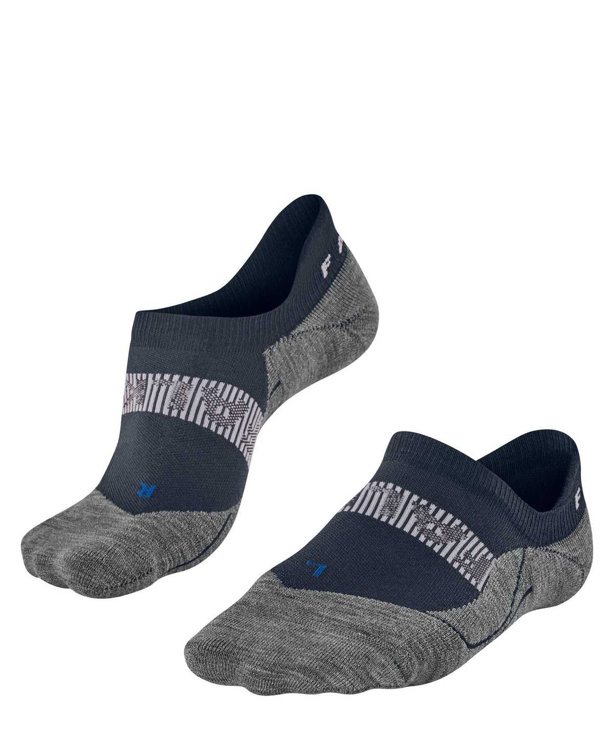 Men Falke RU4 Endurance Cool Invisible Running Invisibles No Show Socks Blue | KZPFJR593