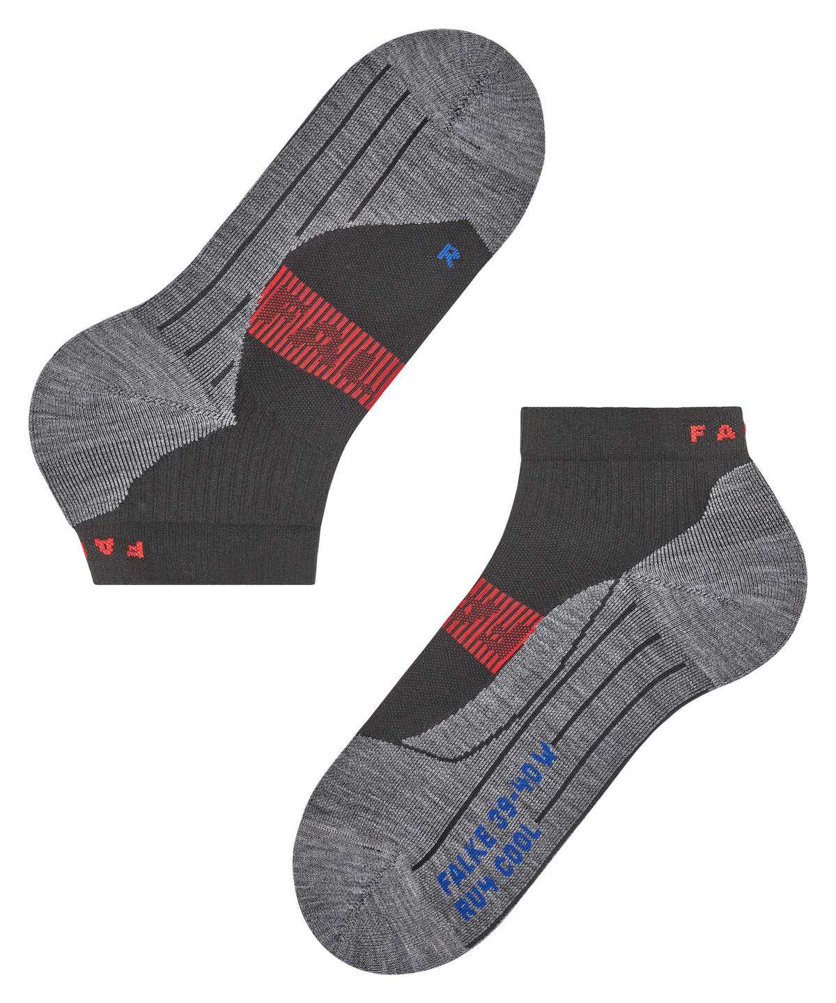 Men Falke RU4 Endurance Cool Short Running Short sock Socks Black | LABKVR784