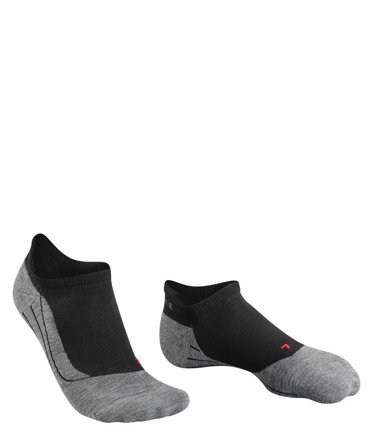 Men Falke RU4 Endurance Invisible Running Invisibles No Show Socks Black | FDUIGV017