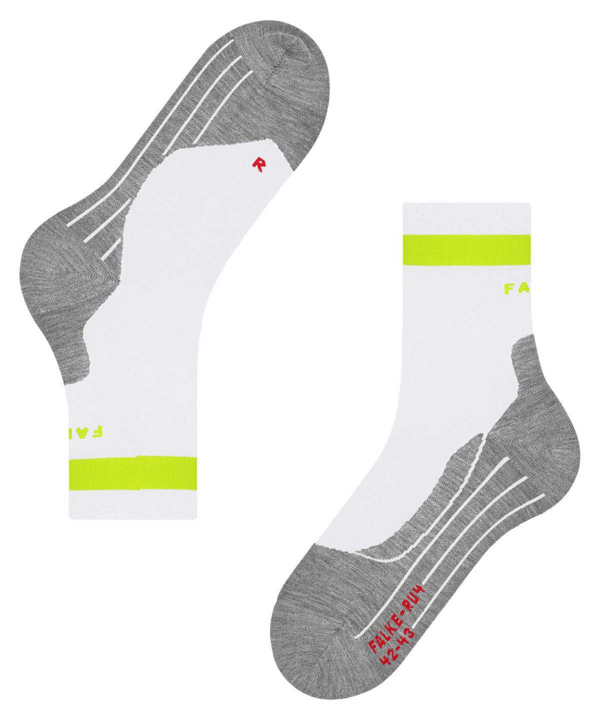 Men Falke RU4 Endurance Running Socks Socks White | YHTMCI483