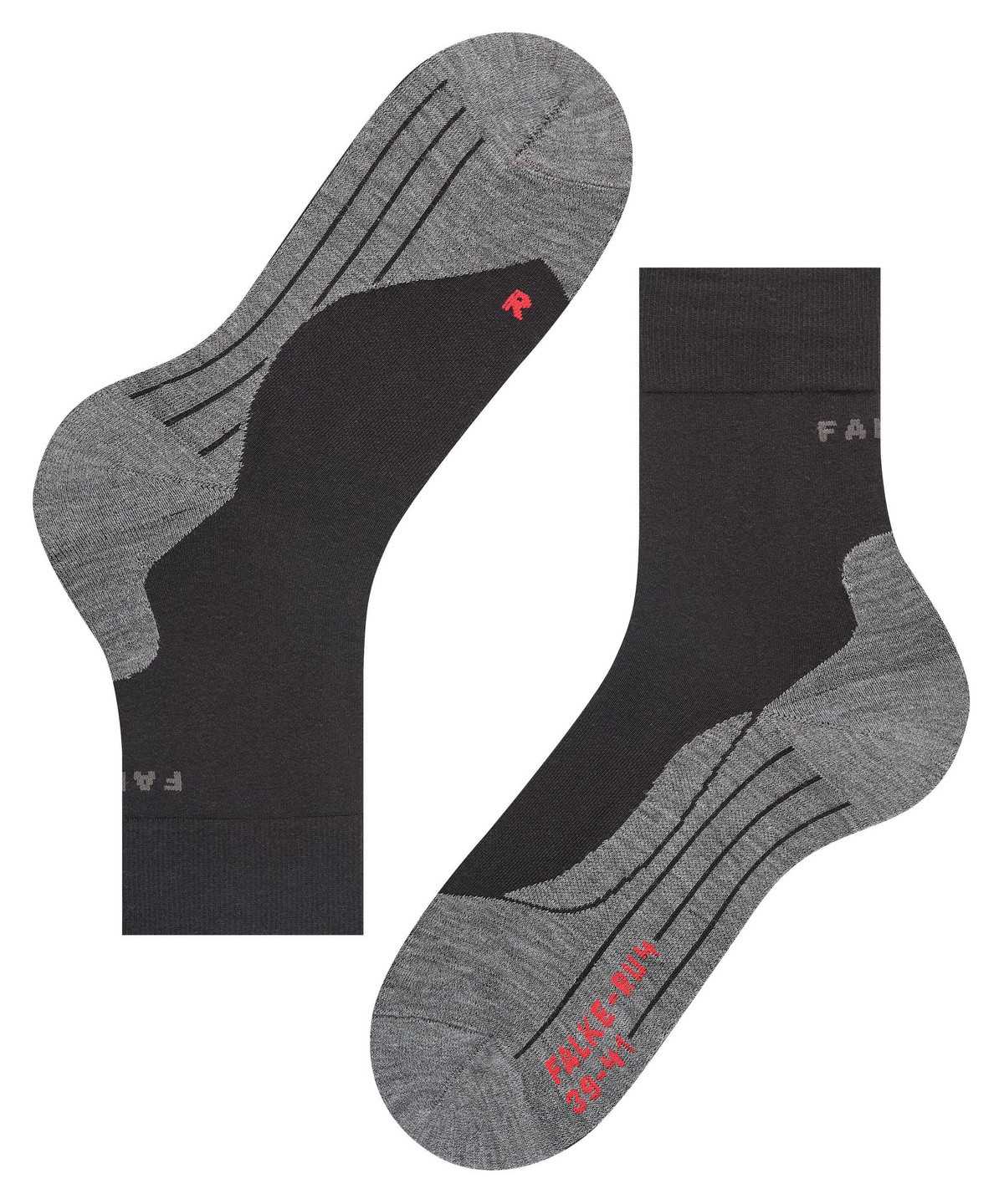 Men Falke RU4 Endurance Running Socks Socks Black | TJPKLI183