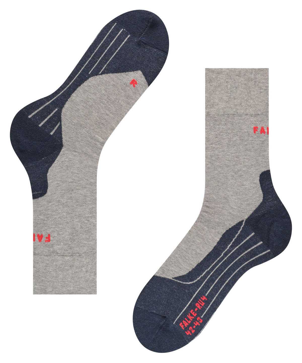 Men Falke RU4 Endurance Running Socks Socks Grey | WFCTJG731