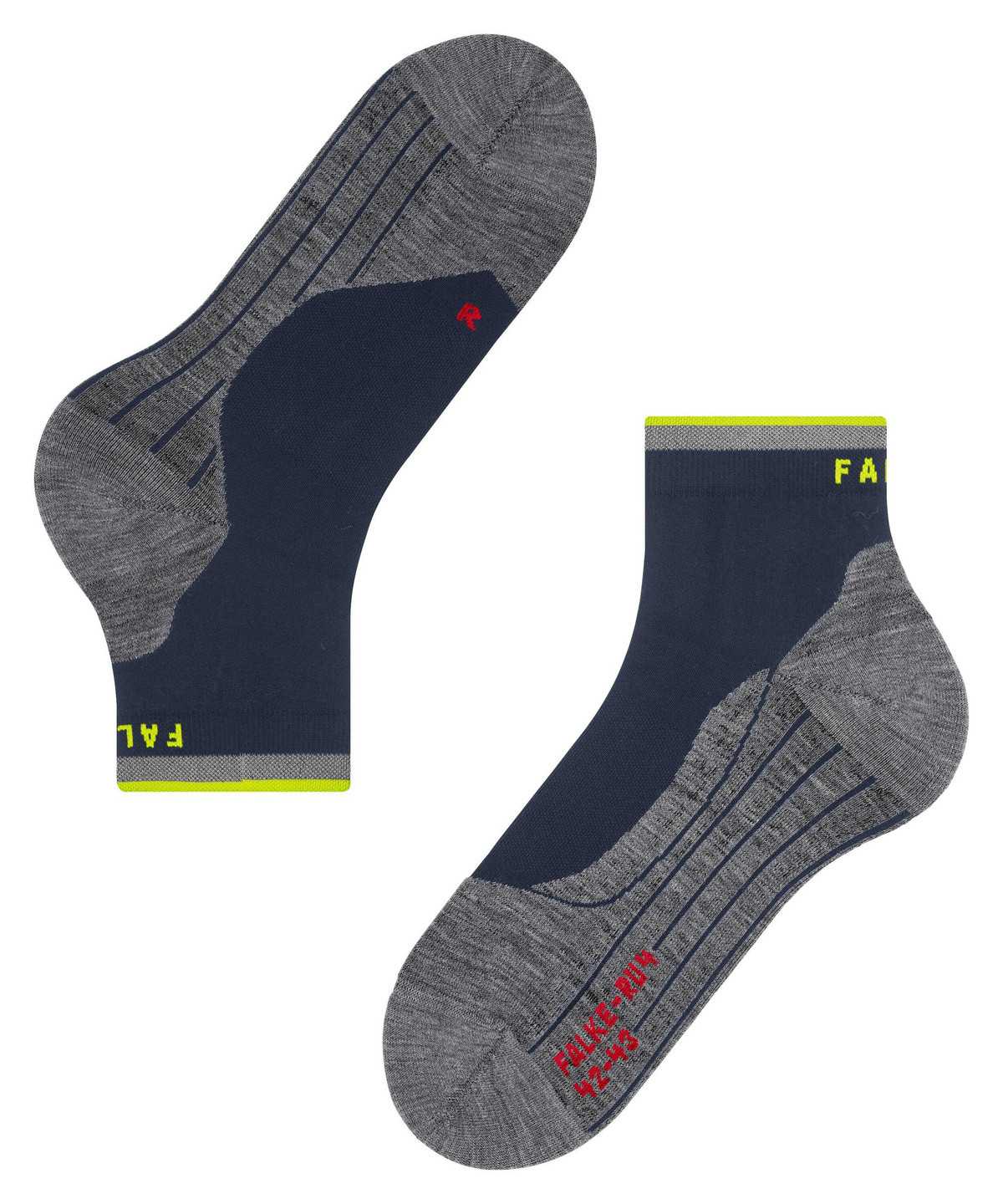 Men Falke RU4 Endurance Short Reflect Running Short sock Socks Blue | TFDYJC736