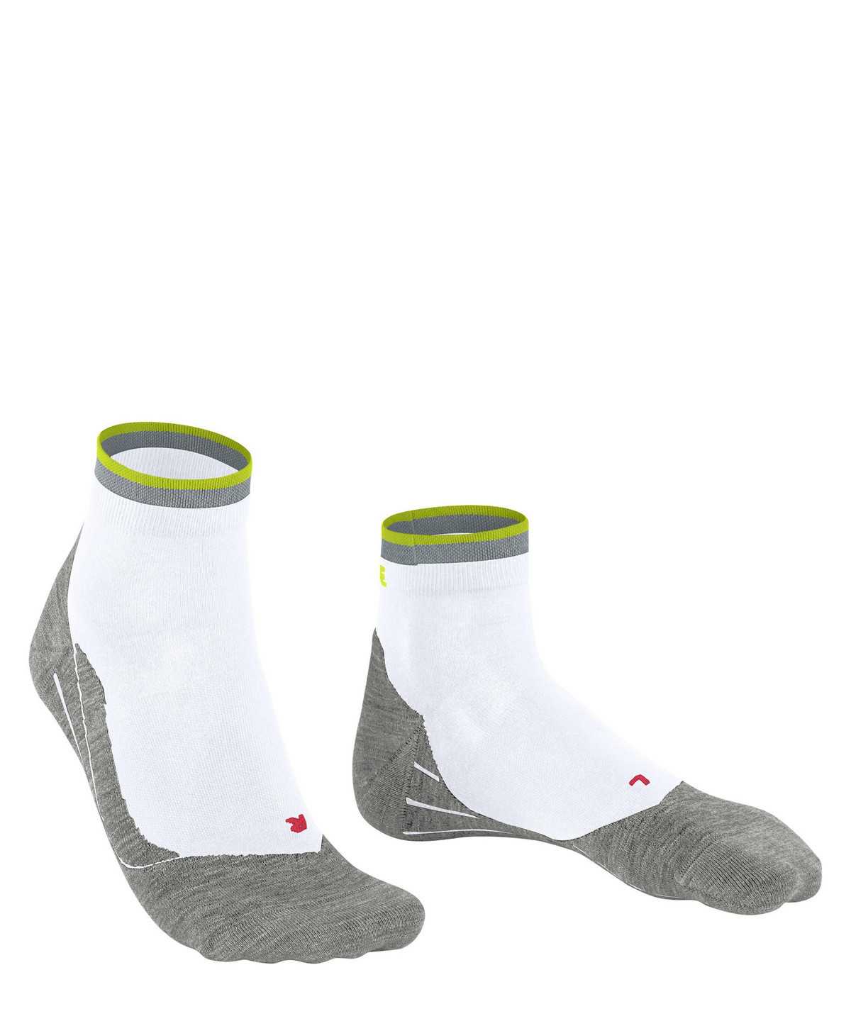 Men Falke RU4 Endurance Short Reflect Running Short sock Socks White | ITUZKY249