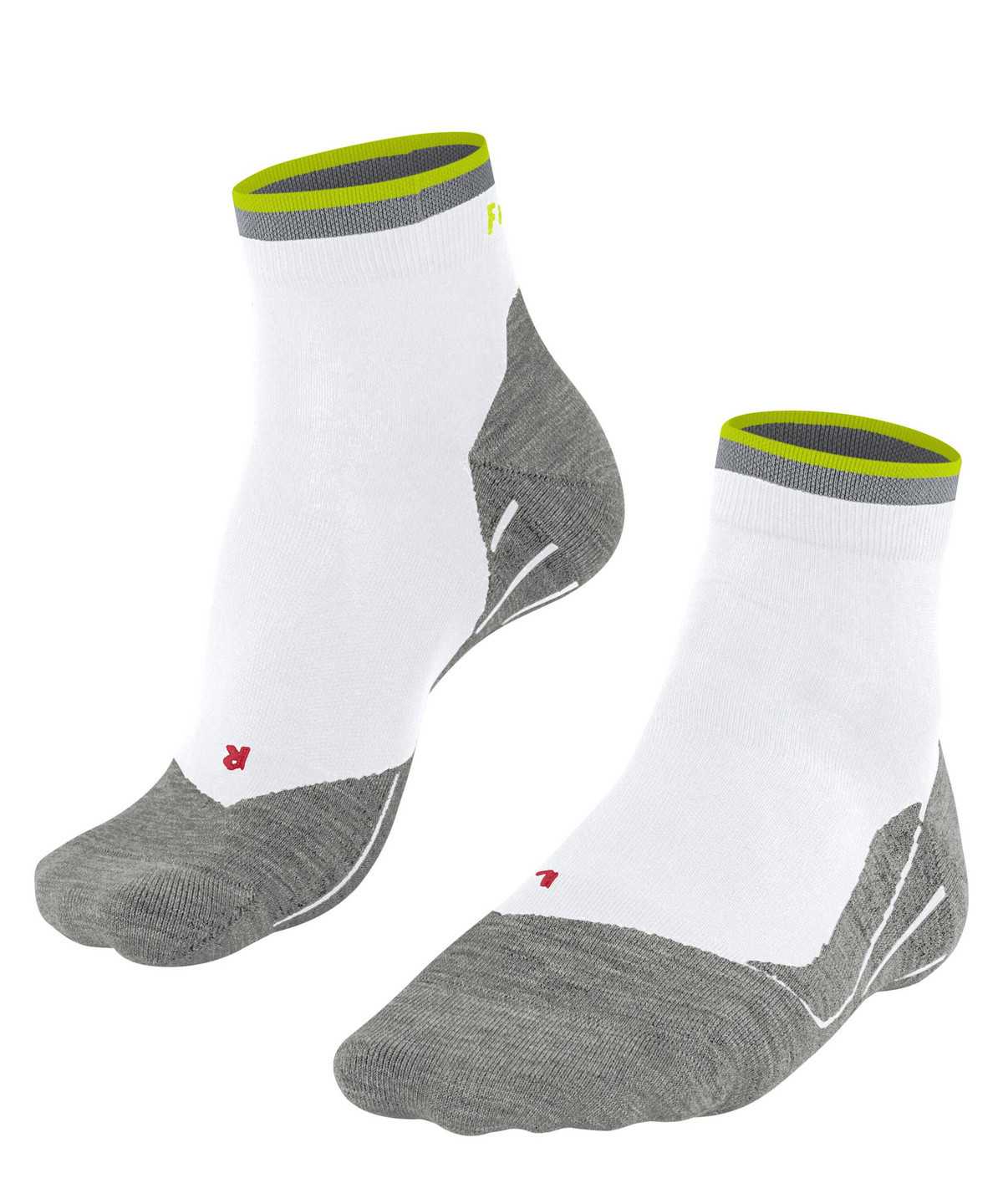 Men Falke RU4 Endurance Short Reflect Running Short sock Socks White | ITUZKY249