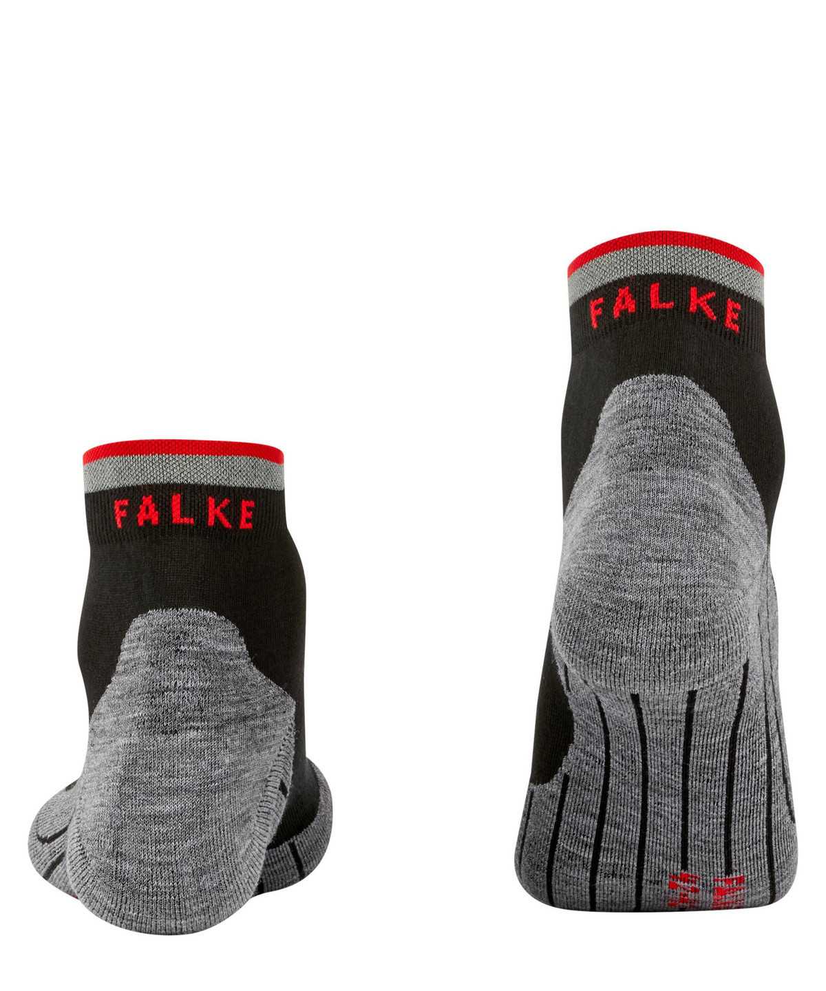 Men Falke RU4 Endurance Short Reflect Running Short sock Socks Black | SVBJGY760