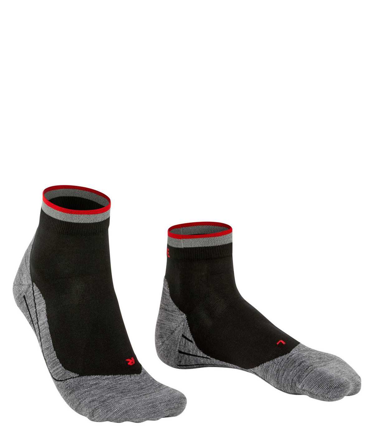 Men Falke RU4 Endurance Short Reflect Running Short sock Socks Black | SVBJGY760