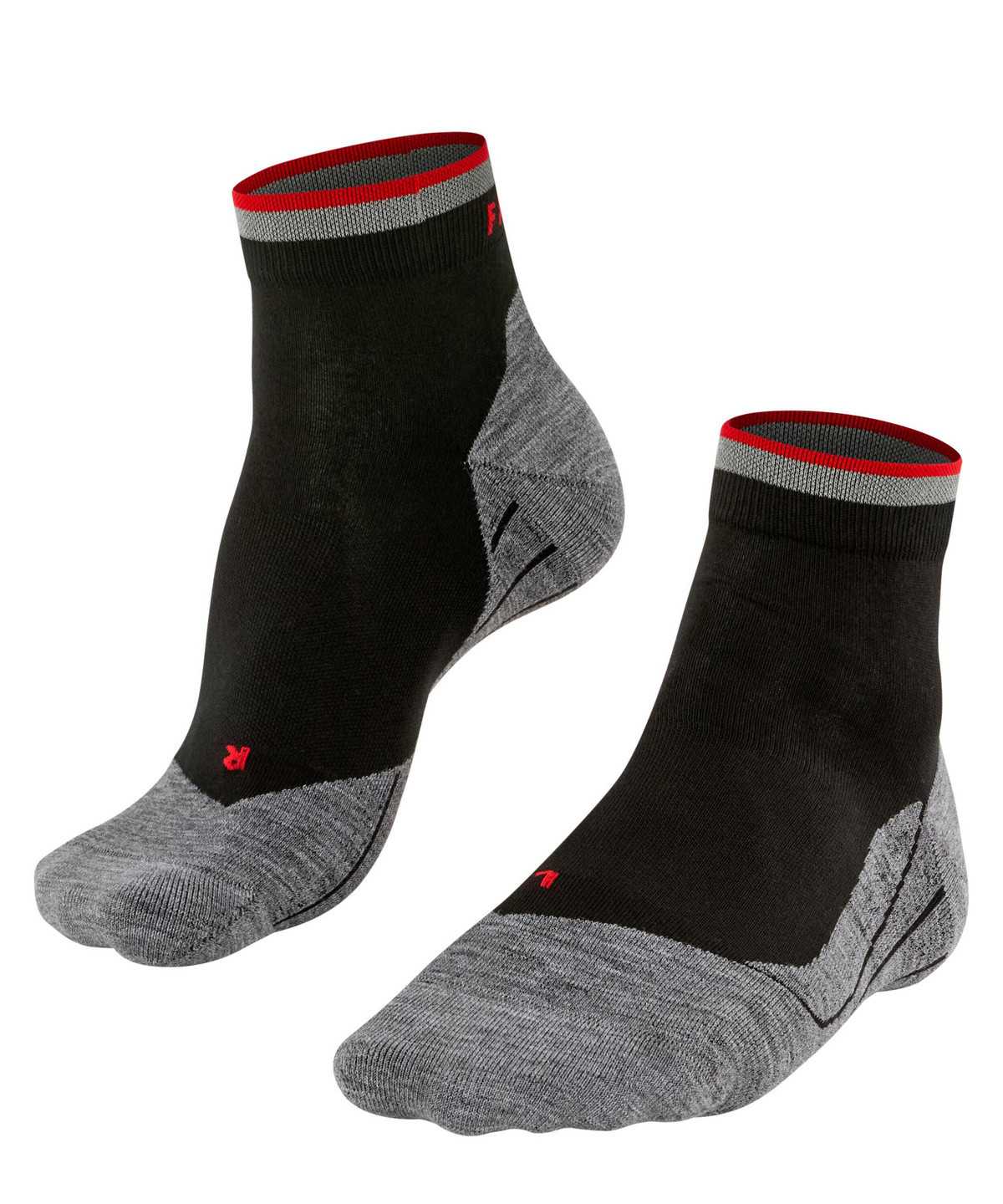 Men Falke RU4 Endurance Short Reflect Running Short sock Socks Black | SVBJGY760