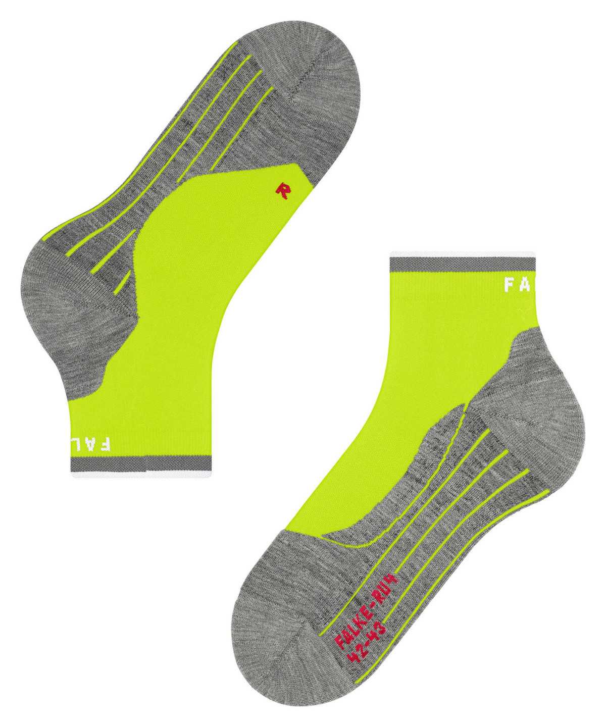 Men Falke RU4 Endurance Short Reflect Running Short sock Socks Green | UNVPMR725