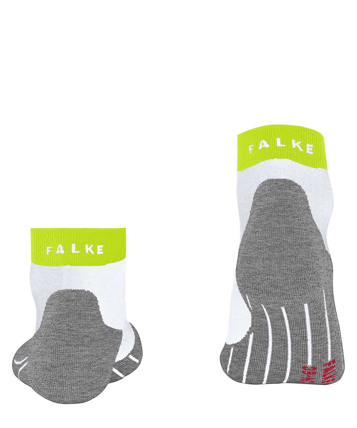 Men Falke RU4 Endurance Short Running Short sock Socks White | BWYUQP628