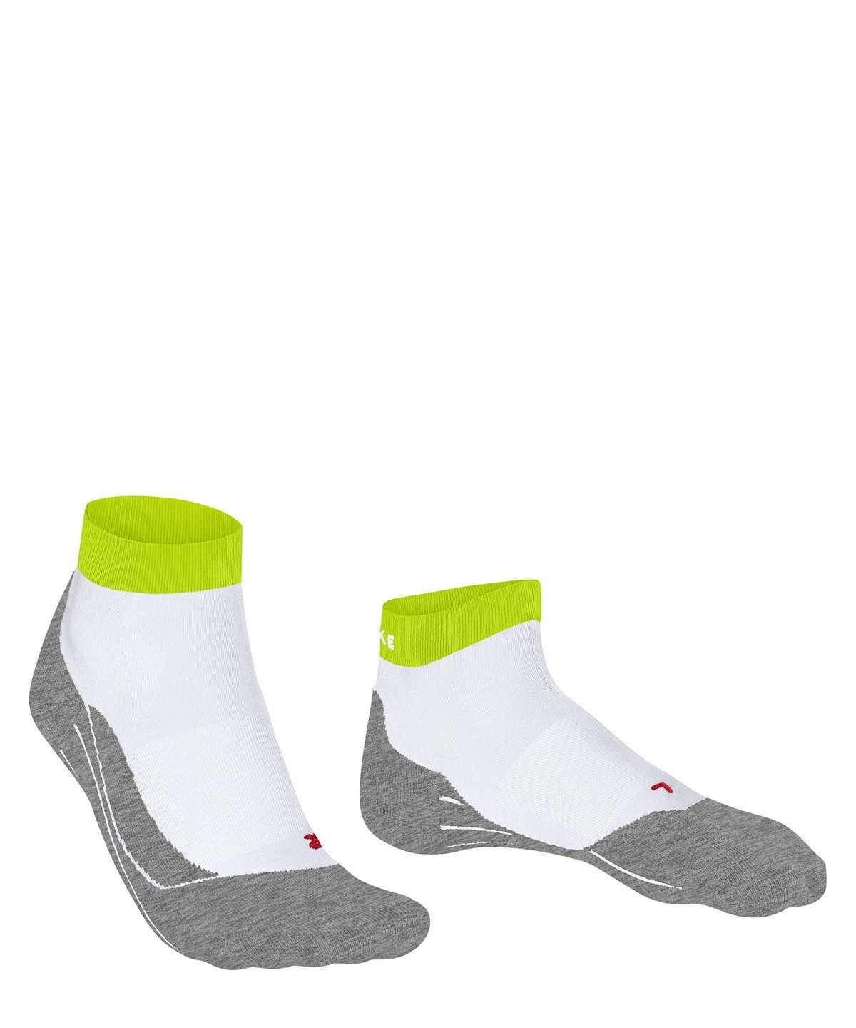 Men Falke RU4 Endurance Short Running Short sock Socks White | BWYUQP628