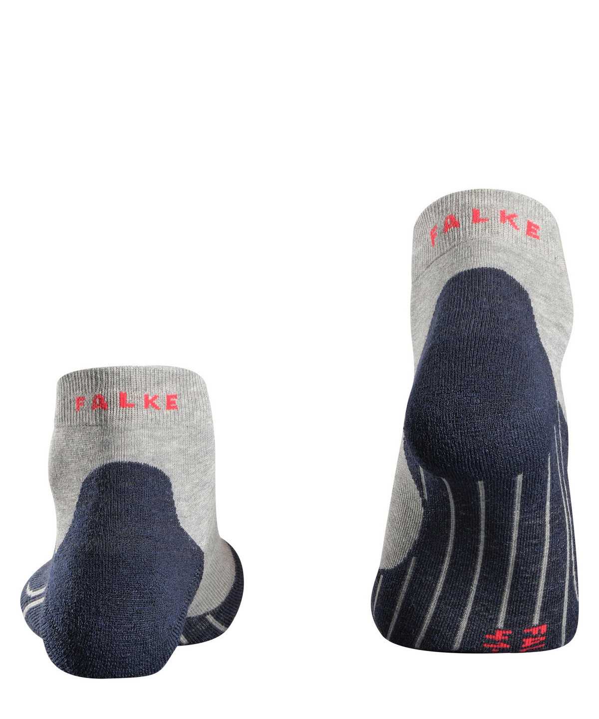 Men Falke RU4 Endurance Short Running Short sock Socks Grey | KSCWQH732