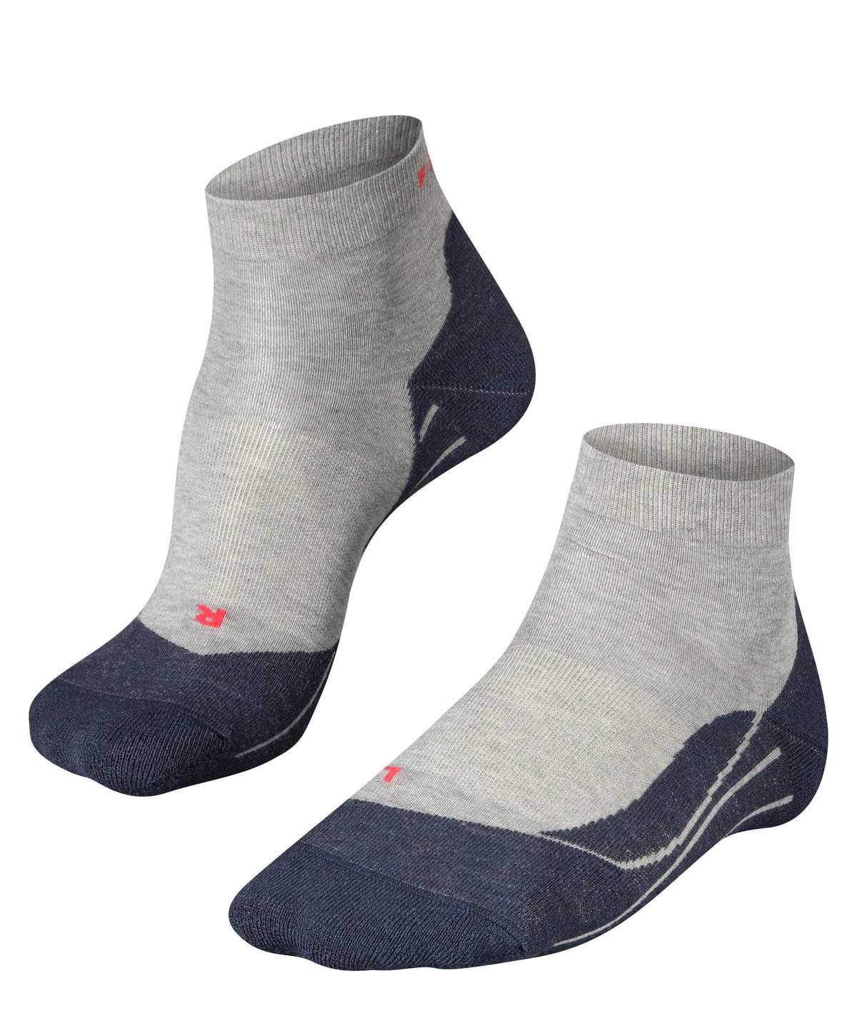 Men Falke RU4 Endurance Short Running Short sock Socks Grey | KSCWQH732