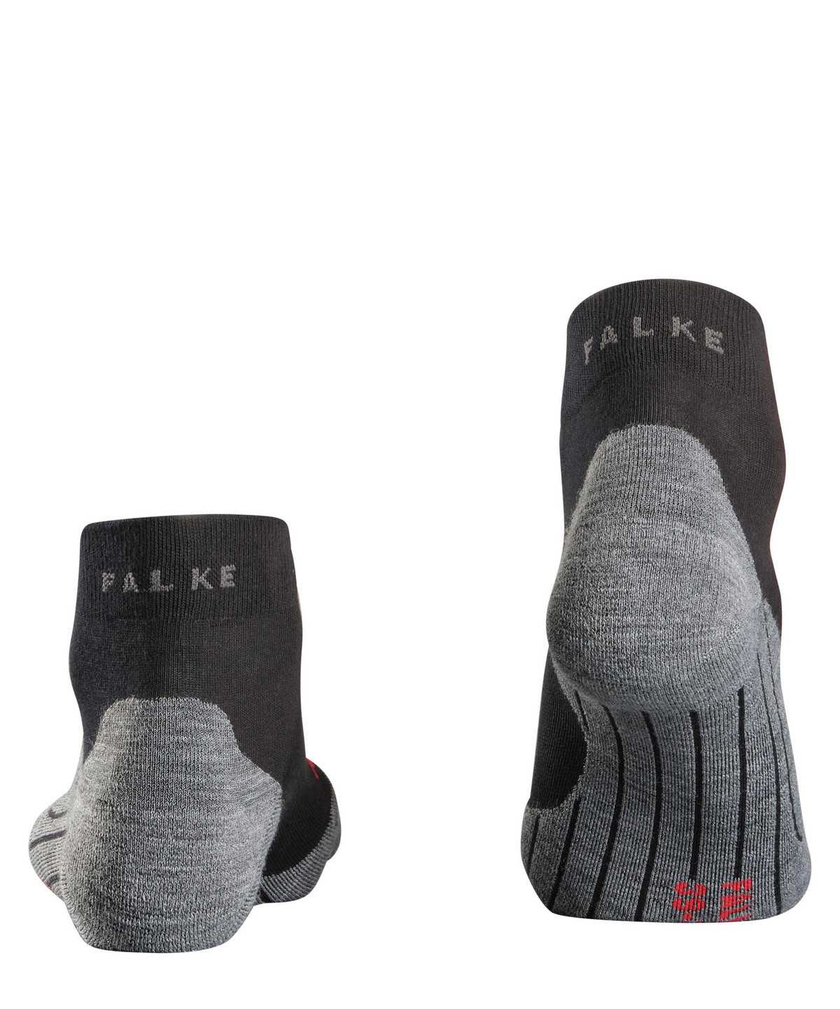 Men Falke RU4 Endurance Short Running Short sock Socks Black | PMCTHR231