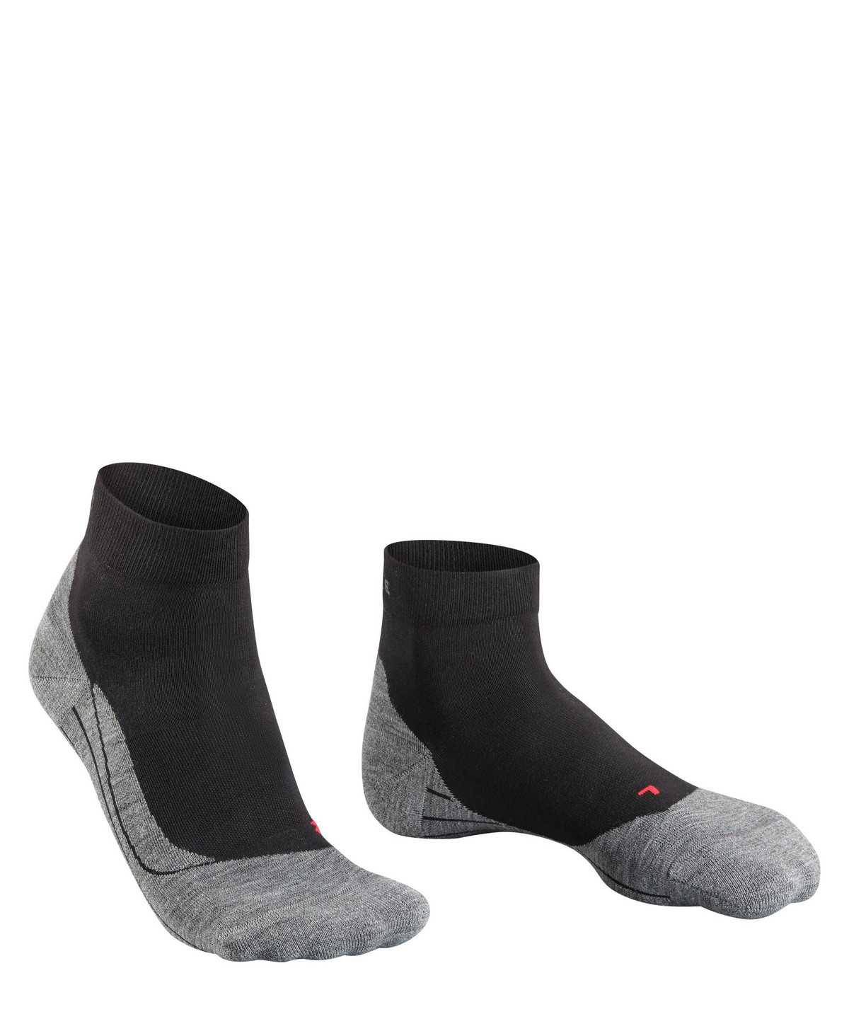 Men Falke RU4 Endurance Short Running Short sock Socks Black | PMCTHR231