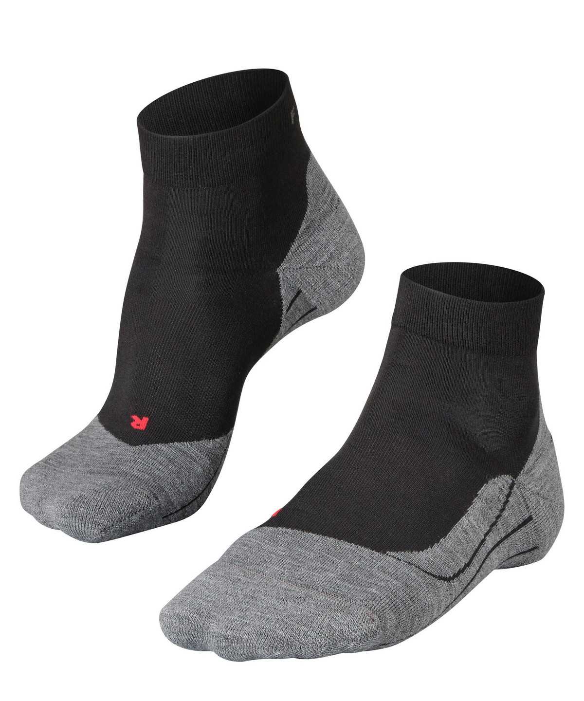 Men Falke RU4 Endurance Short Running Short sock Socks Black | PMCTHR231