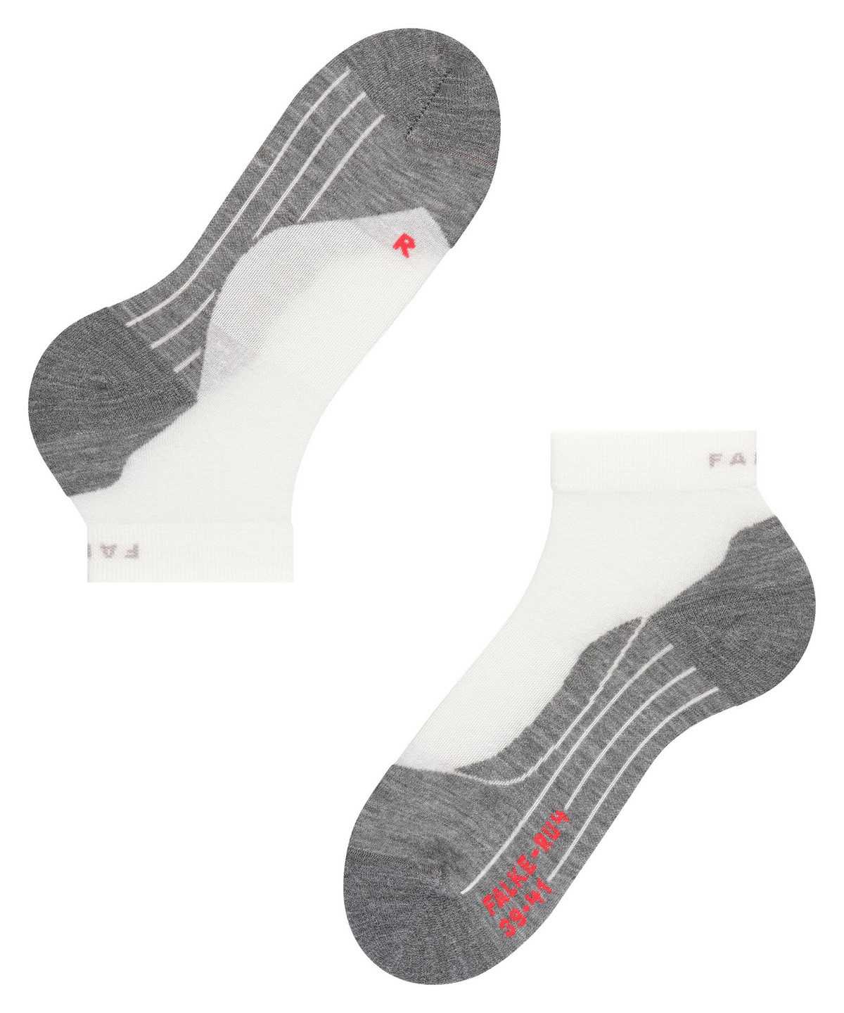 Men Falke RU4 Endurance Short Running Short sock Socks White | VEABWH205