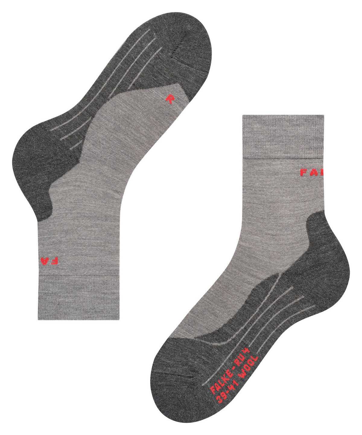 Men Falke RU4 Endurance Wool Running Socks Socks Grey | YCAFWJ107