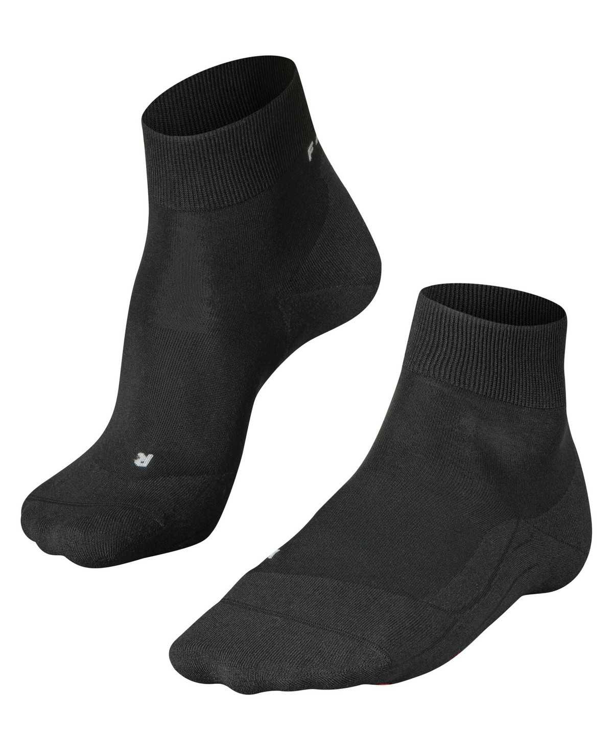 Men Falke RU4 Light Performance Short Running Short sock Socks Black | YFXLPZ109