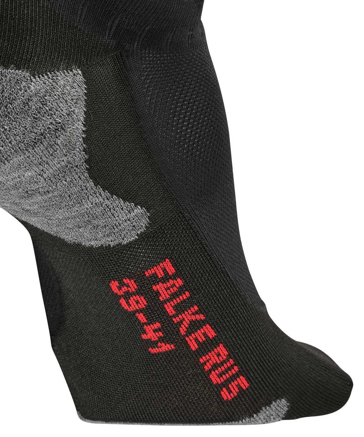 Men Falke RU5 Race Invisible Running Invisibles No Show Socks Black | BWAJPS758