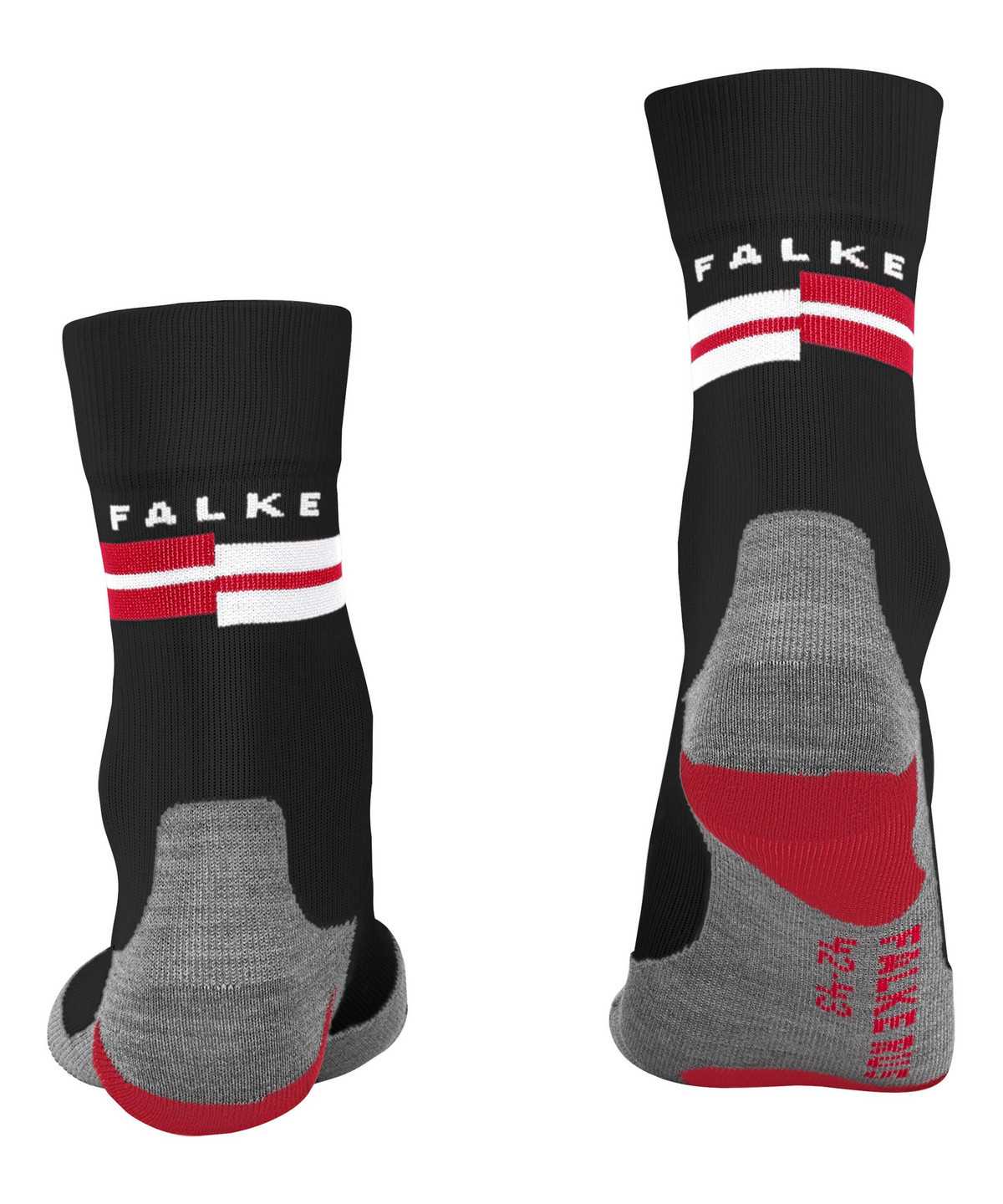 Men Falke RU5 Race Running Socks Socks Black | QNDLWB421