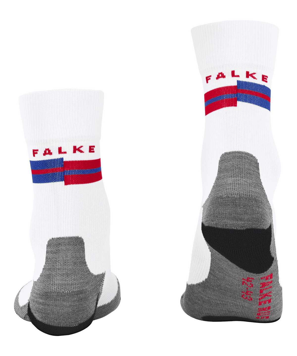 Men Falke RU5 Race Running Socks Socks White | KCVQPG397