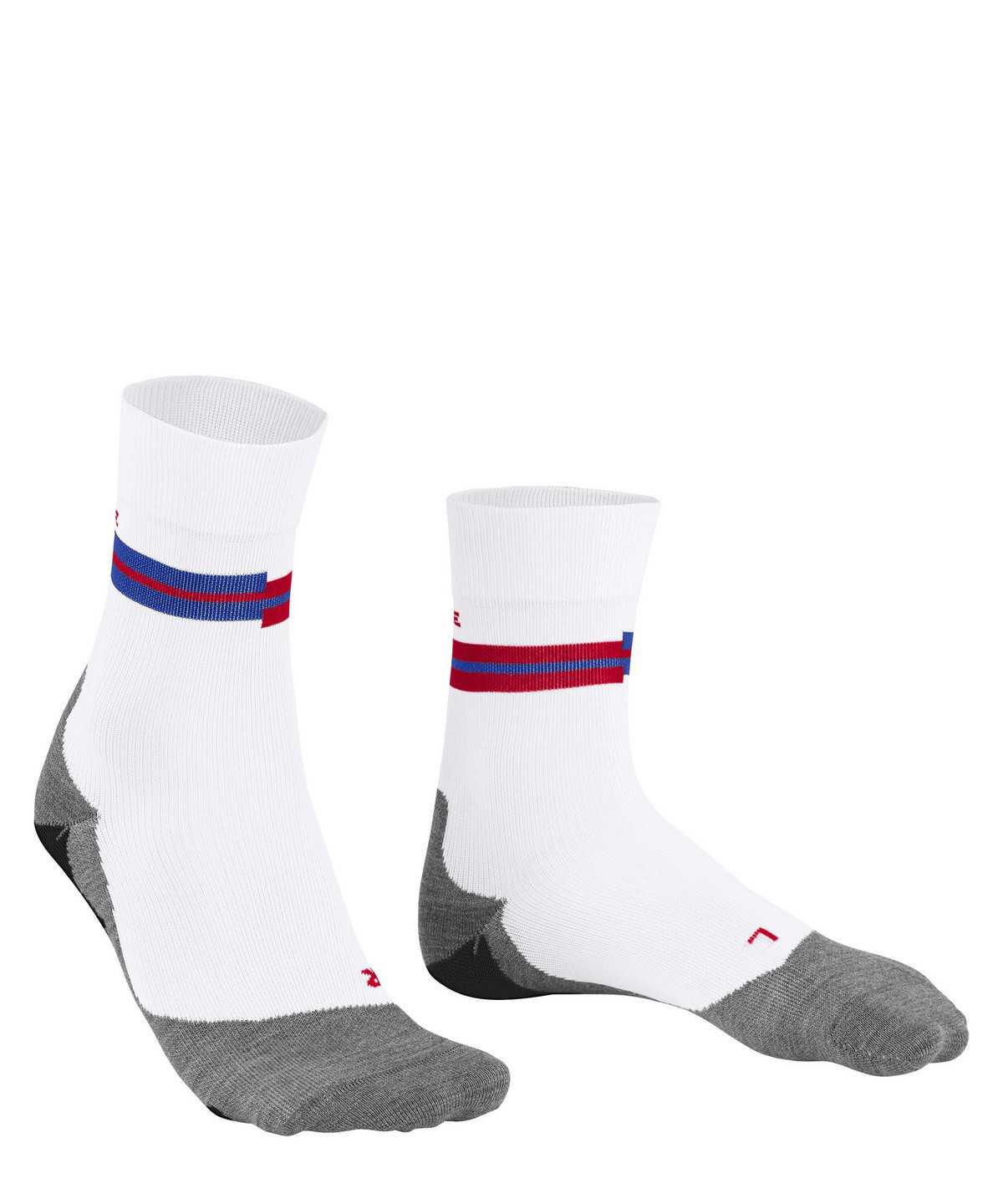 Men Falke RU5 Race Running Socks Socks White | KCVQPG397