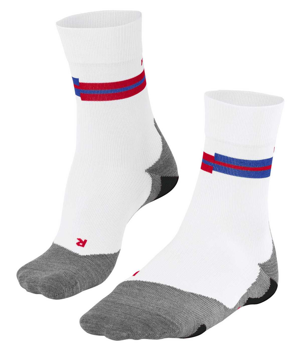 Men Falke RU5 Race Running Socks Socks White | KCVQPG397