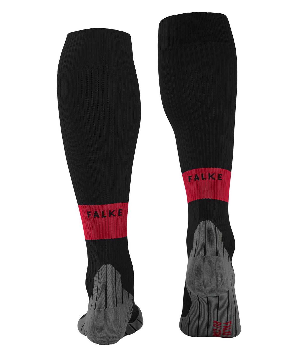 Men Falke RU Compression Energy Running Knee-high Socks Socks Black | QAUPWB315