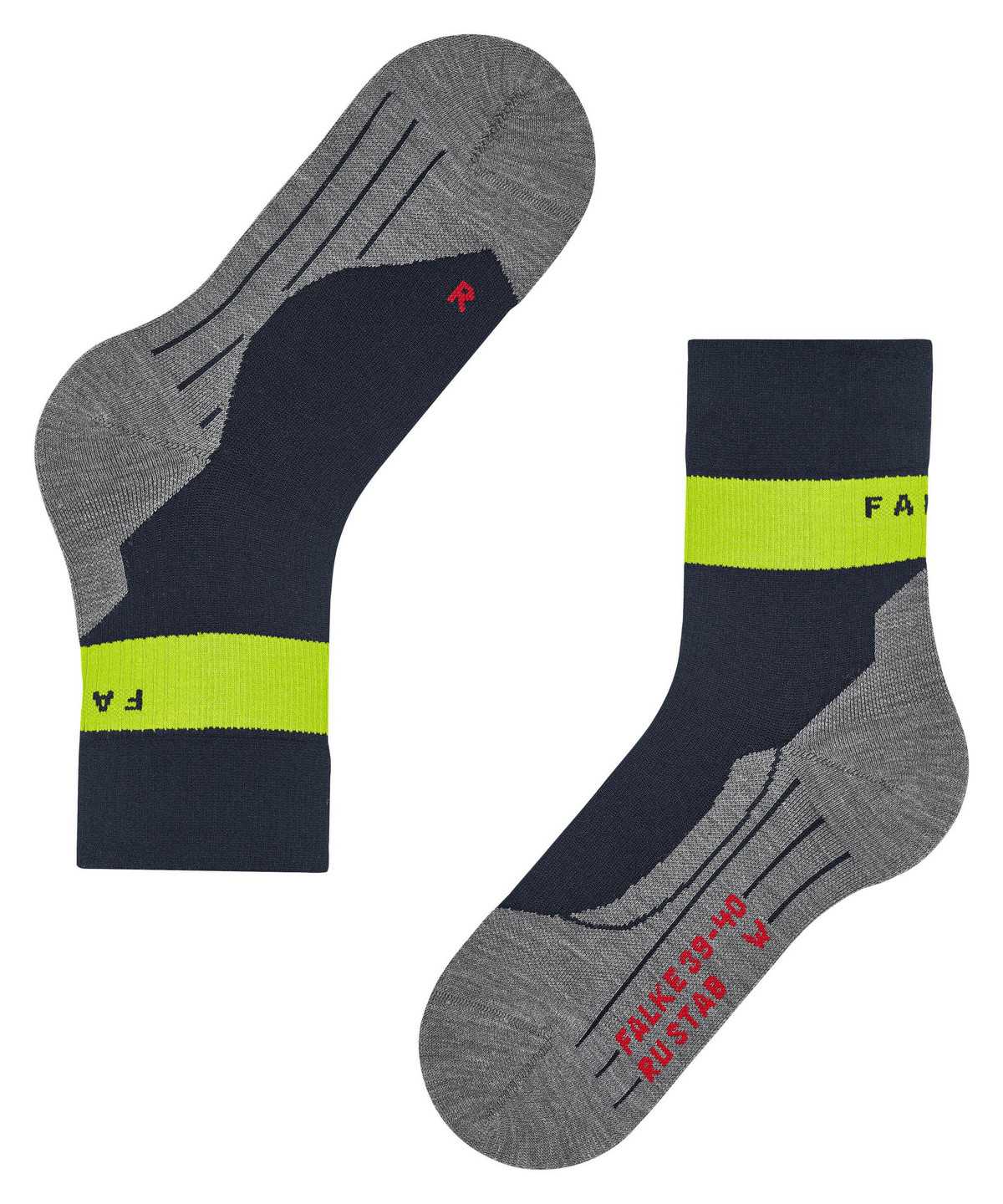 Men Falke RU Compression Stabilizing Running Socks Socks Blue | HTODSN582